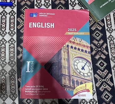 test kitabi: İngilis dili Testlər 11-ci sinif, DİM, 1-ci hissə, 2024 il — 1