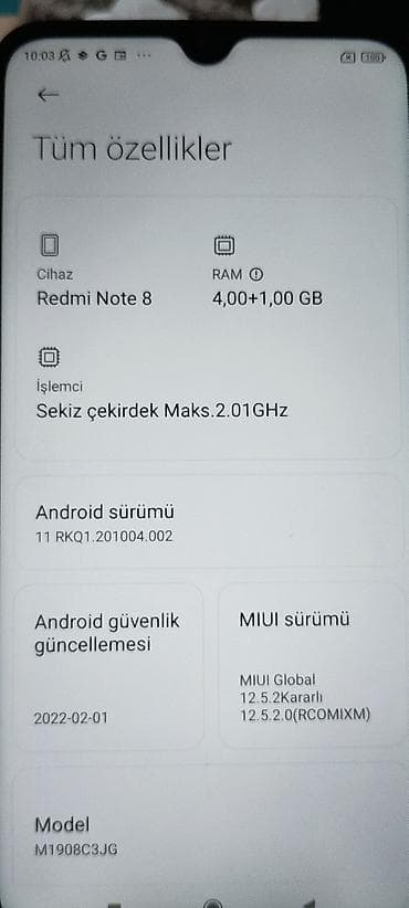 telefon ucun qulaqciqlar: Redmi Note 8, 64 GB, rəng - Qara, İki sim kartlı — 4