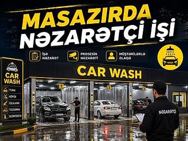 Avtoyuyucu tələb olunur, Gecə növbəsində iş, Aylıq ödəniş — 1