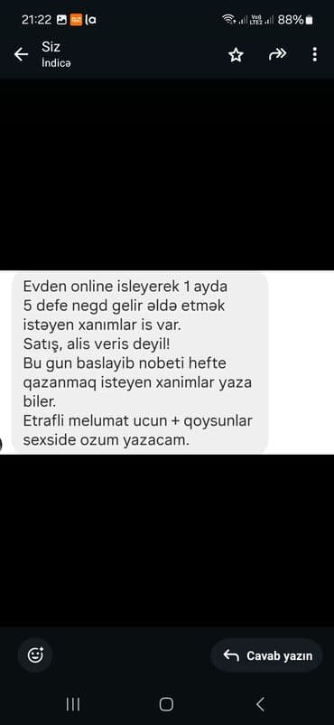 работа уборщицы на неполный рабочий день: Xidmət: Onlayn gəlir imkanı Təsvir: - Avqustun 5-dən etibarən yeni — 2
