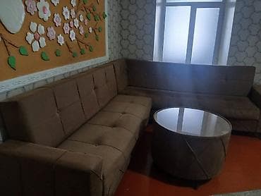 divan ortusu: Künc divan dəsti – yumşaq parça üzlü - Model: L formalı künc divan - — 4