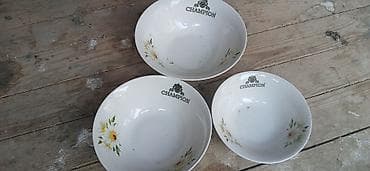 bosqab desti: Boşqablar, rəng - Ağ, Keramika — 1