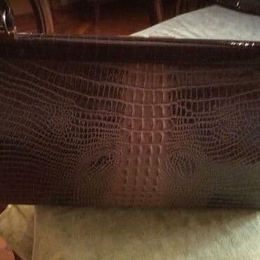 seleme pul verilir 2021: Сумка большая из крокодила/ аллигатора. Винтаж / антиквариат, в — 3