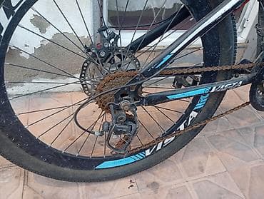 cube velo: Vista dağ velosipedi - Çərçivə: yüngül alaşımlı, qara-mavi rəng — 7