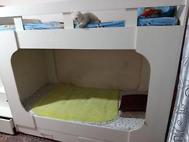 alt üst yataq: Oğlan və qız üçün, Çarpayı, Matrassız, Siyirməli — 2