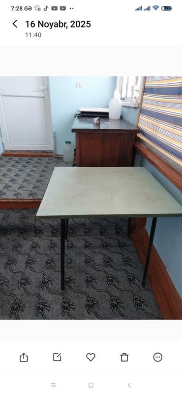 продам стол и стулья: Кухонный стол, Складной, Ламинат, Прямоугольный стол — 2