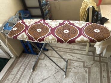 Dəmir masası (ütü taxtası) - Metal karkaslı, sabit və möhkəm