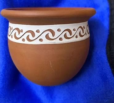 telefon qabi: Gil küp/saçaq dəsti – kiçik həcmli bişmiş gil qablar Məhsul təsviri — 9