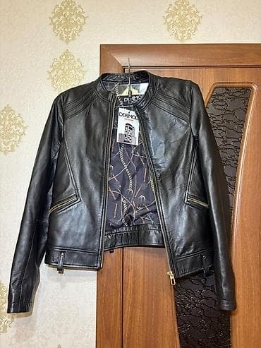 deri etek: Derimod qadın dəri gödəkçə - Material: orijinal dəri - Rəng: qara - — 2