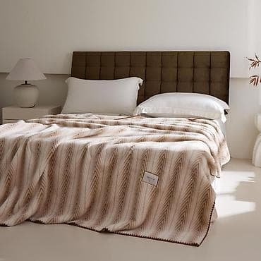 bamboo tekstil: First Home brendinin ultra-yumuşaq pledi - Material: qalın, tüklü — 8