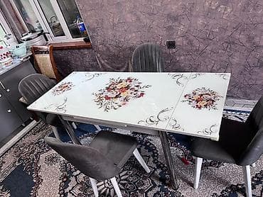 metbex mebili: Mətbəx üçün, Açılan, 6 stul — 4