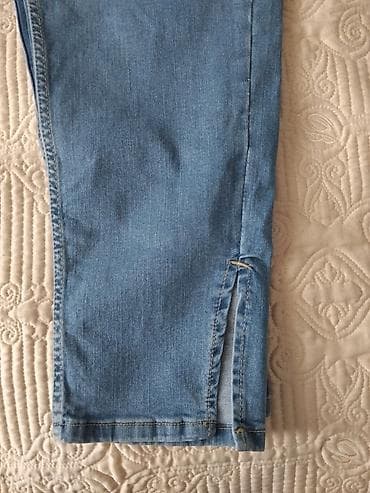 Cinslər: Açıq mavi rəngli qadın cins şalvar - Kəsim: daralan (tapered) paça — 2