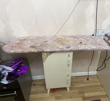 Məişət əlcəkləri: Dəzgahlı ütü masası - Quraşdırıla bilən, katlanan ütü masası: ikiqat — 2