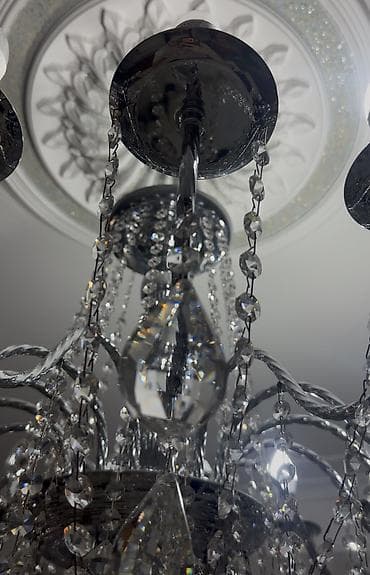 Çılçıraq, 10 və daha çox lampa, Xrustal — 5
