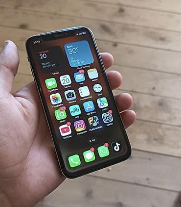 14 pro max gold: IPhone X, 64 GB, Göy, Face ID — 2