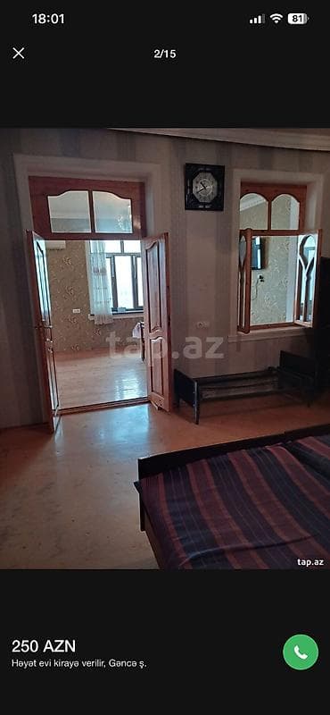Daşınmaz əmlak: Gence şeherinde Demir yolu vağzalında yola yaxın yerde Mehle evi — 5