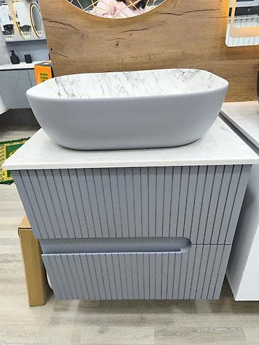 qaqa profil sekilleri: Müasir vanna otağı üçün konsol-lavabo dəsti - Üstə quraşdırılan — 2