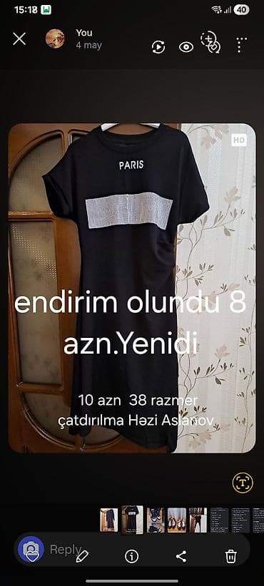 don: Məhsul: Qadın geyim və aksesuarları dəsti (şəkillərdə göstərilən — 2