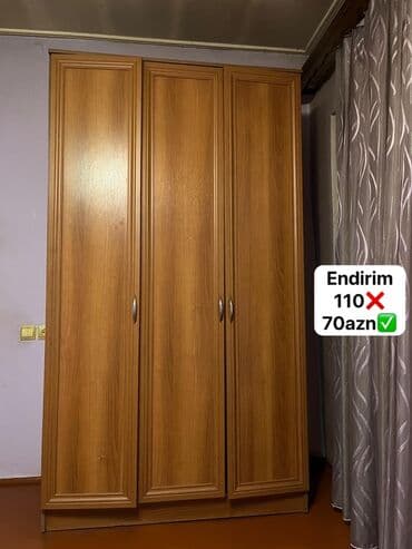 Dolablar: Açılan, 3 qapılı Düz dolab, Qarderob, paltar dolabı — 1