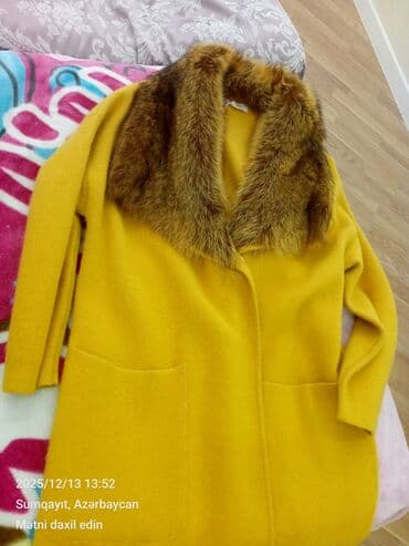 koja kurtkalar qadin: Palto, rəng - Sarı — 8