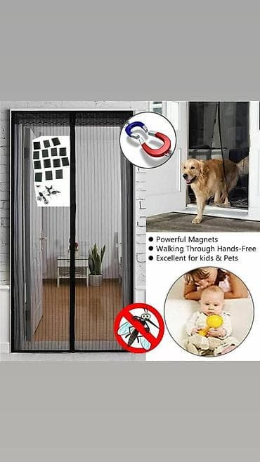 Maqnit perde Ölçüsü 1mt * 210 sm Asan əlsiz gəzinti təmin edir