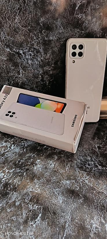 philips xenium x331: Samsung Galaxy A22, 128 GB, rəng - Ağ, Barmaq izi — 3