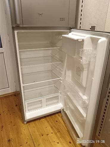 soyuducu et ucun: 2 qapılı Hauser Soyuducu Satılır, rəng - Gümüşü, Dispenserli — 6