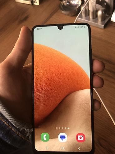 android manitor: Samsung Galaxy A32, 64 GB, rəng - Qara, Barmaq izi, Face ID — 1