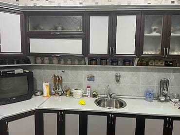 qatlanan stol: Mətbəx mebeli dəsti - Üslub: müasir-klassik kombinasiya, tünd qəhvəyi — 3