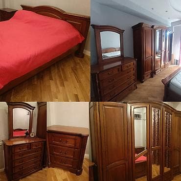 ruminiya mebelleri: İkinəfərlik çarpayı, Rumıniya, İşlənmiş — 1