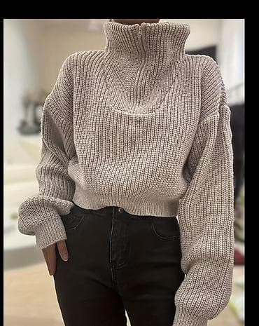 Sviter, Bershka, S, M, rəng - Bej — 4