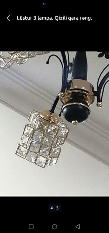 rəngli lampalar: Çılçıraq, 3 lampa — 3