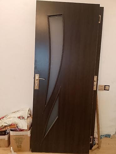 qapi: Daxili otaq qapısı dəsti - Material: ağac əsaslı (MDF/laminat tipli) — 1