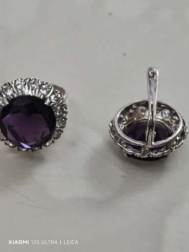 qedimi mirvari: Dəstə daxildir: Üzük, Sırğa, Gümüş, 925 Əyar — 4