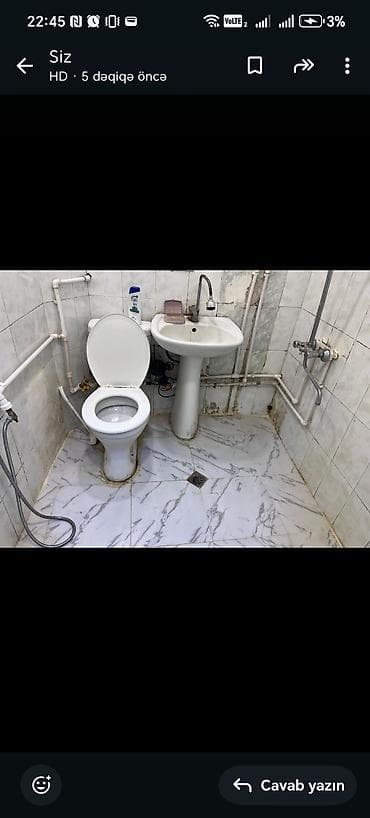 Kirayə mənzillər: 3otaqlı mənzil – mətbəx və sanitar qovşaqla - Geniş işıqlı otaq: iri — 1