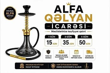 ALFA QƏLYAN – İCARƏ Məclislərinizə keyfiyyət qatın! Orijinal ALFA