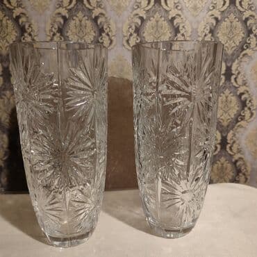 sebeke dekor: Biri 15 manat xrustal vaza satilir — 1