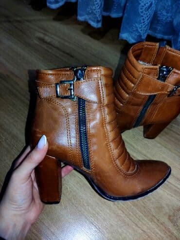 женские демисезонные полусапожки: Geox, Размер: 37, цвет - Коричневый, Новый — 2