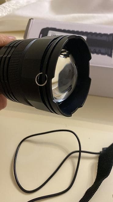 Şəkillər, tablolar: Super Güclü LED Fənər - Korpus: möhkəm metal gövdə, sürüşməyə qarşı — 10