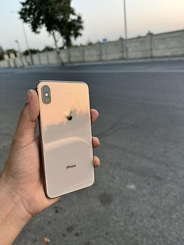 iphone apple 6s: IPhone Xs Max, 256 GB, Qızılı, Zəmanət, Simsiz şarj, Face ID — 4