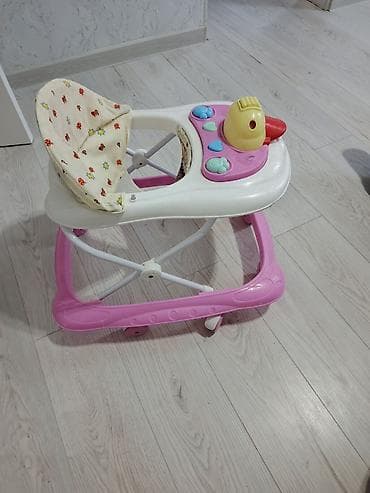 детские каляски: Uşaq gəzdirəni (walker) - Rəng: çəhrayı-altlıq, ağ üst hissə - — 6