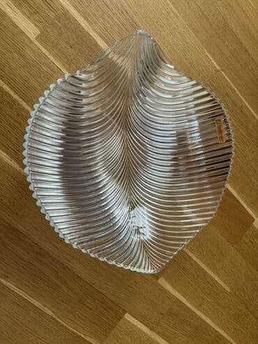 брендовая посуда: Миски, 1 шт., цвет - Белый, Хрусталь, Чехия — 14