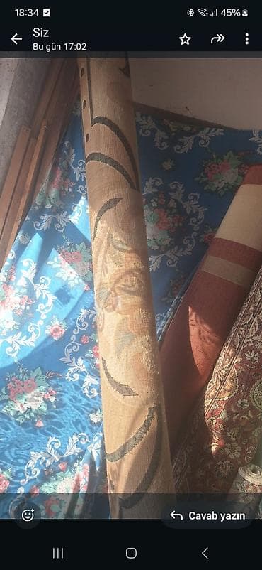 qədimi xalca alışı: 3ün 5 ə tep tezə xalça cehiz almışdım evə böyük olduğu üçün satılır — 5