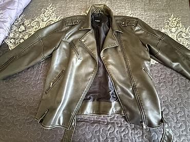 xonca satis: PU leather biker gödəkçə – Pull&Bear 🖤 Pull&Bear dəri gödəkçə — 4
