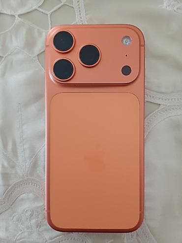 iphone xs pro max: IPhone 17 Pro, 256 GB, Narıncı, Zəmanət, Sənədlərlə, Face ID — 3