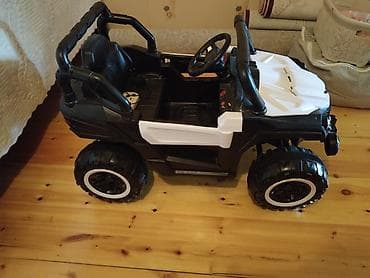nerf oyuncaq silahlar: Uşaq üçün elektrikli off-road tipli maşın - Korpus: qara-ağ rəngdə — 2