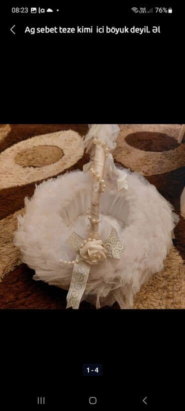 плетеные корзины бишкек: Ag səbət ici böyuk deyil. Amma dərinliyi var. Teze kimidi — 2