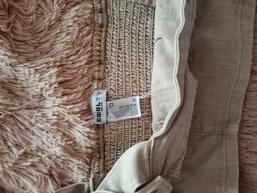 Hicab: Bej rəngli qısa top (korset üslubunda) - Material: cins/denim tipli — 2