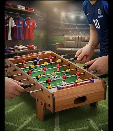 Mini stolüstü futbol (foosball) oyunu - Ölçülər: 50 x 25 x 16 sm