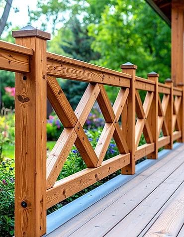 Перила: Балконная перила, Дерево, Доставка в районы — 2